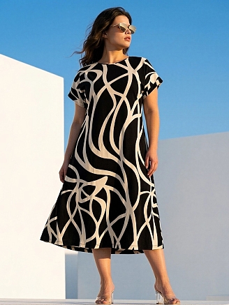 Женское платье Лотос / абстракция