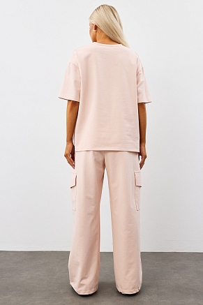 Женский костюм Нила-2 (на рост 175 см) / кремово- розовый