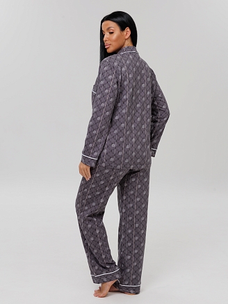 Женский костюм К-94(К) / Серый (клетка)