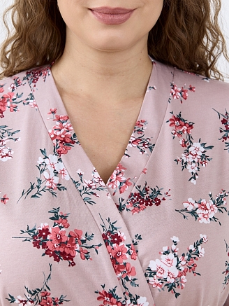 Женский халат Айрис-3 Х-769 / пудровый