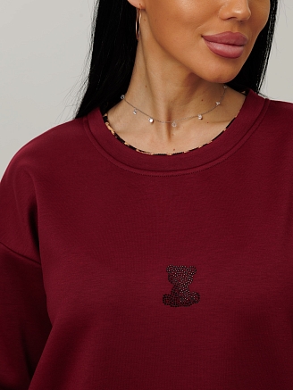 Женский костюм К-228(Н) / Бордовый