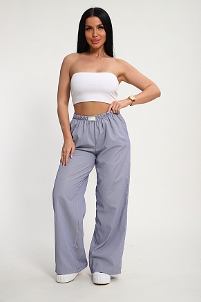 Женские брюки 35337 / черная полоска