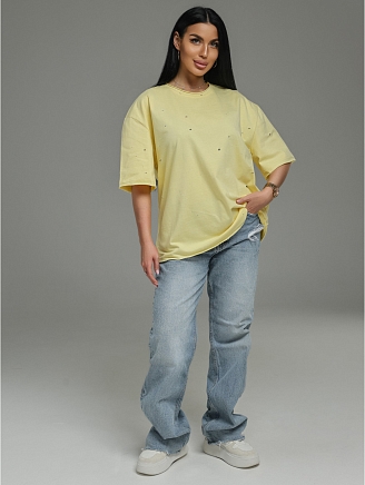 Женская футболка Винтаж / Желтый