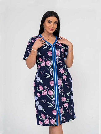 Женский халат мод.1553/2 / Синий