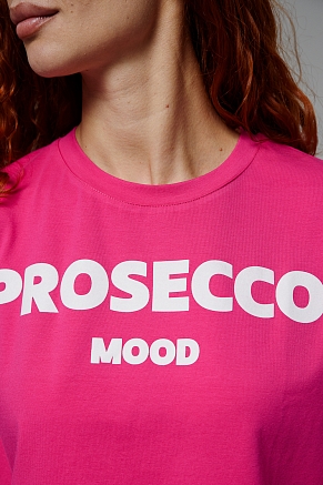 Женская футболка 8512/1 / фуксия+Prosecco