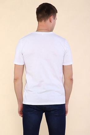 Мужская футболка Тату Дракона-1 2219 / Белый