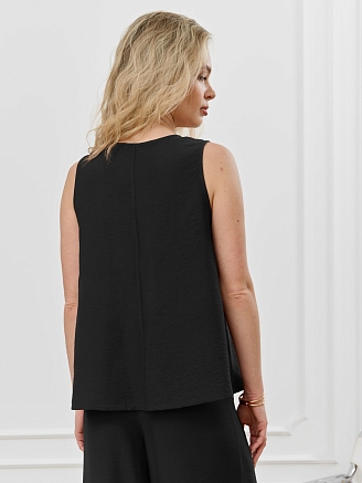 Женская блузка-топ Ясмина-2 / чёрный