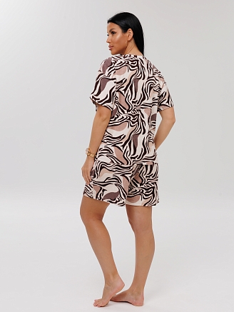 Женский костюм К-203(М) / Бежевый (узоры)