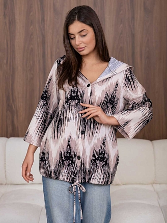 Женская рубашка мод.2176/1 / Бежевый