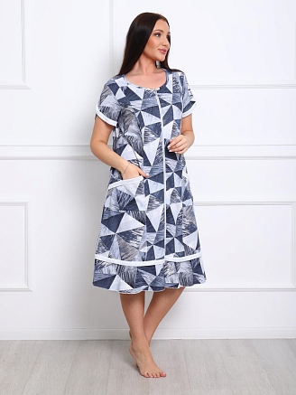 Женский халат Акация / серый