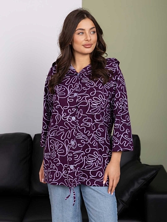 Женская рубашка мод.2176/3 / Фиолетовый