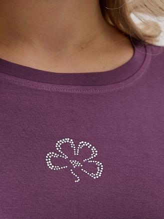 Женская пижама "Флирт" (брюки) 2407-Ви / Сиреневый