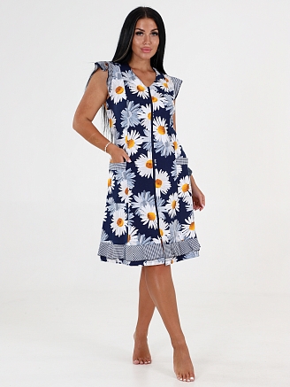 Женский халат Нина ХК-826 / Крупные ромашки