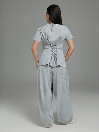 Женский костюм Очарование / серый варенка