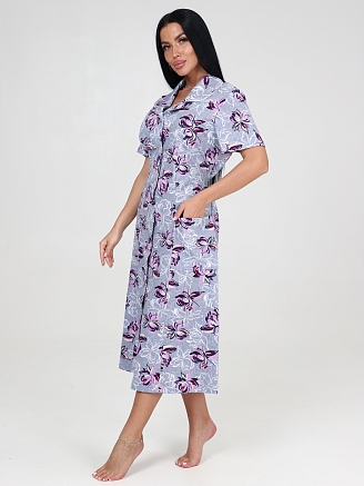 Женский халат ХК-546 / Сиреневая кувшинка