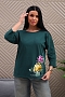 Женская туника 29537 / изумрудный