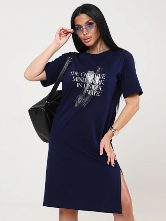 Женская туника Тетрамино / чернильный