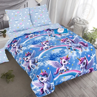 Детское постельное белье поплин арт.912 Единорожки