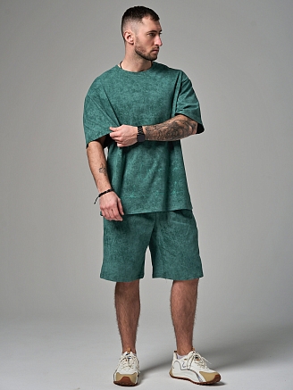 Мужской комплект "Винтаж" (бриджи) 2327-К / Зеленый