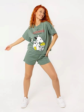 Женский костюм "Сюжет" / Хаки арт. к1266тх