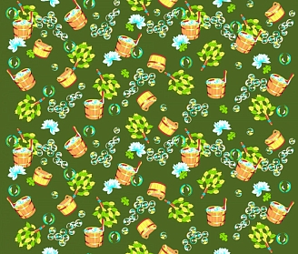 Полотенце банное вафельное №141 / Русская баня