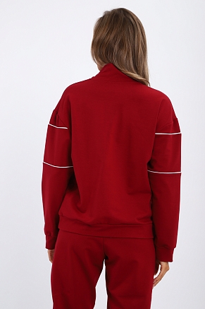 Женский костюм с брюками 74720 / бордовый