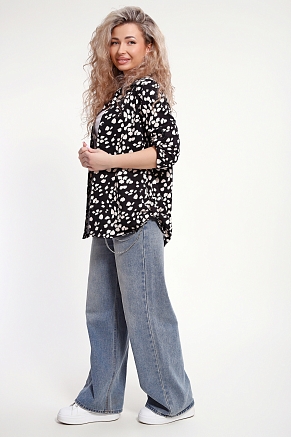 Женская рубашка 37011 / черный