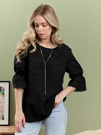 Женская блузка Милица-1 / черный-7