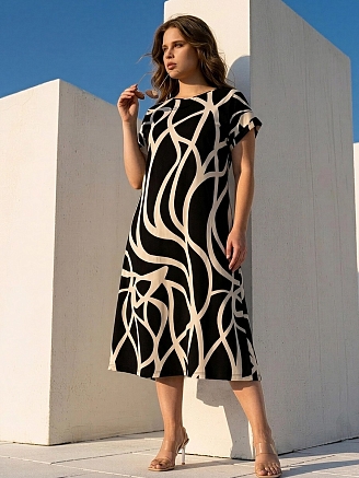 Женское платье Лотос / абстракция