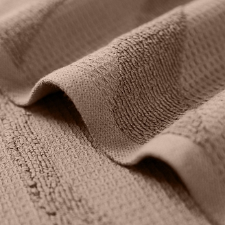 Махровое полотенце "Verossa" Wave Texture / молочный шоколад