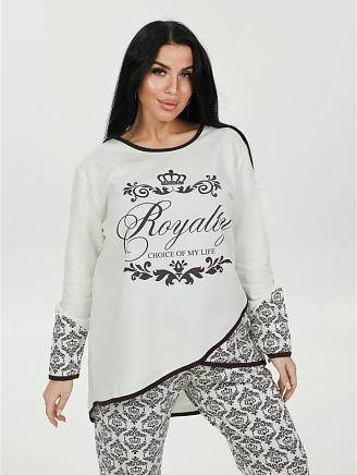 Женская пижама Алина / Молочный