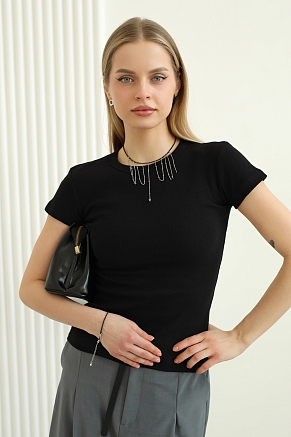 Женская футболка 14511 / черный