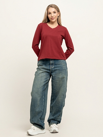 Женская футболка "Милана" / Бордовый арт. к1284бр