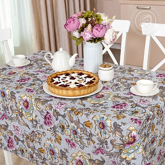 Скатерть рогожка / Арония