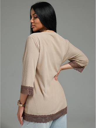 Женская футболка Богемия / Бежевый