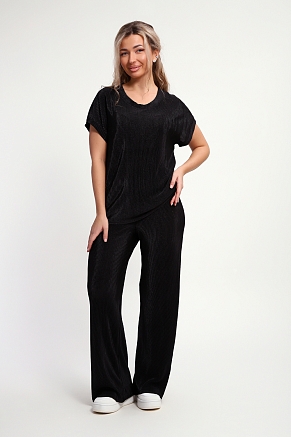 Женский костюм с брюками 32828 / черный