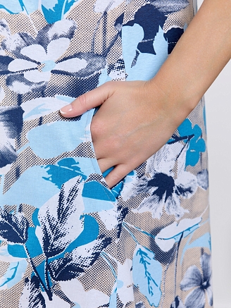 Женский халат Элит / голубой