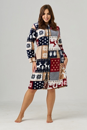 Женский халат 85404 / мультицвет