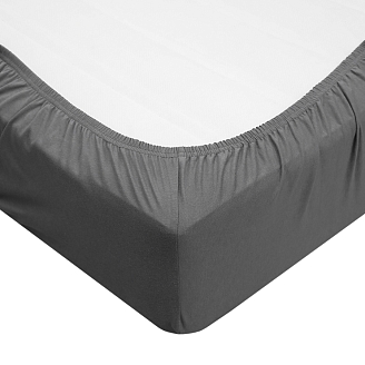 Простыня УЗБ трикотаж / серая