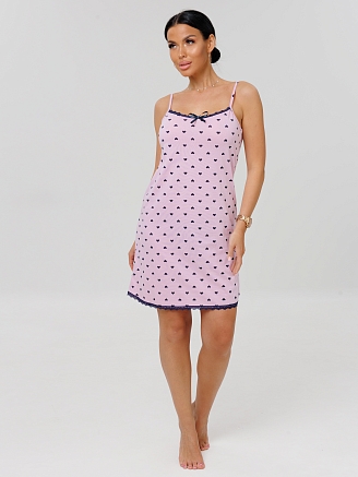 Женская сорочка Сор-96(К) / Розовый (сердечки)