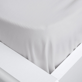 Простыня на резинке "Soft Silver" / Благородное серебро