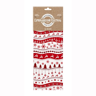 Вафельное полотенце "Самойловский Текстиль" Рождественские олени / вид 1