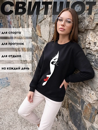 Женская толстовка Аниме / силуэт, девушка, черный