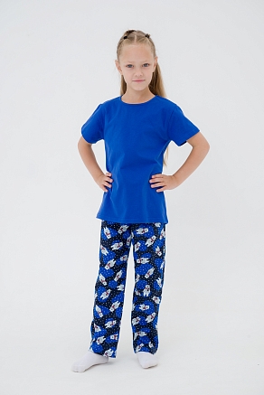 Детская футболка из кулирки / Василёк