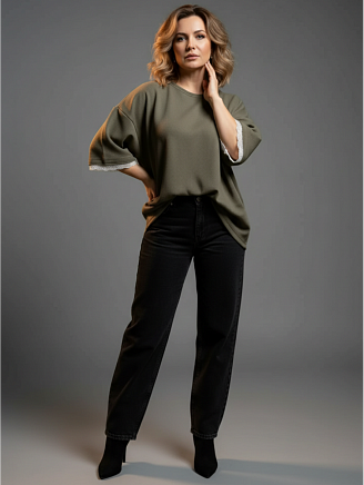 Женская футболка Романс / Хаки