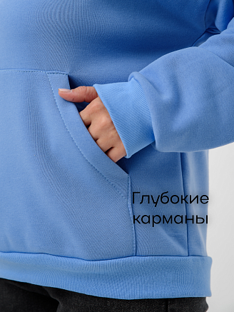 Женская худи 52712 / голубой