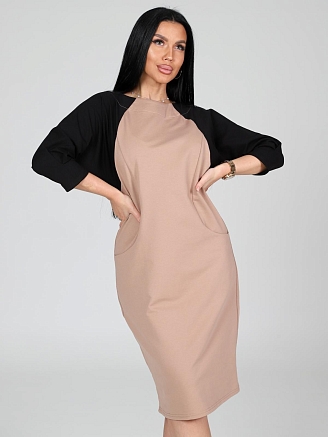 Женское платье Воксель / бежевый