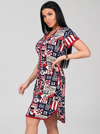 Женский халат Тома / синий