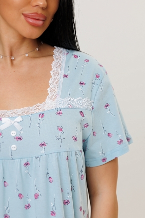 Женская ночная сорочка 2288 / Голубой