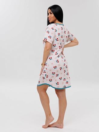 Женская туника Т-215(К) / Кремовый (вишня)